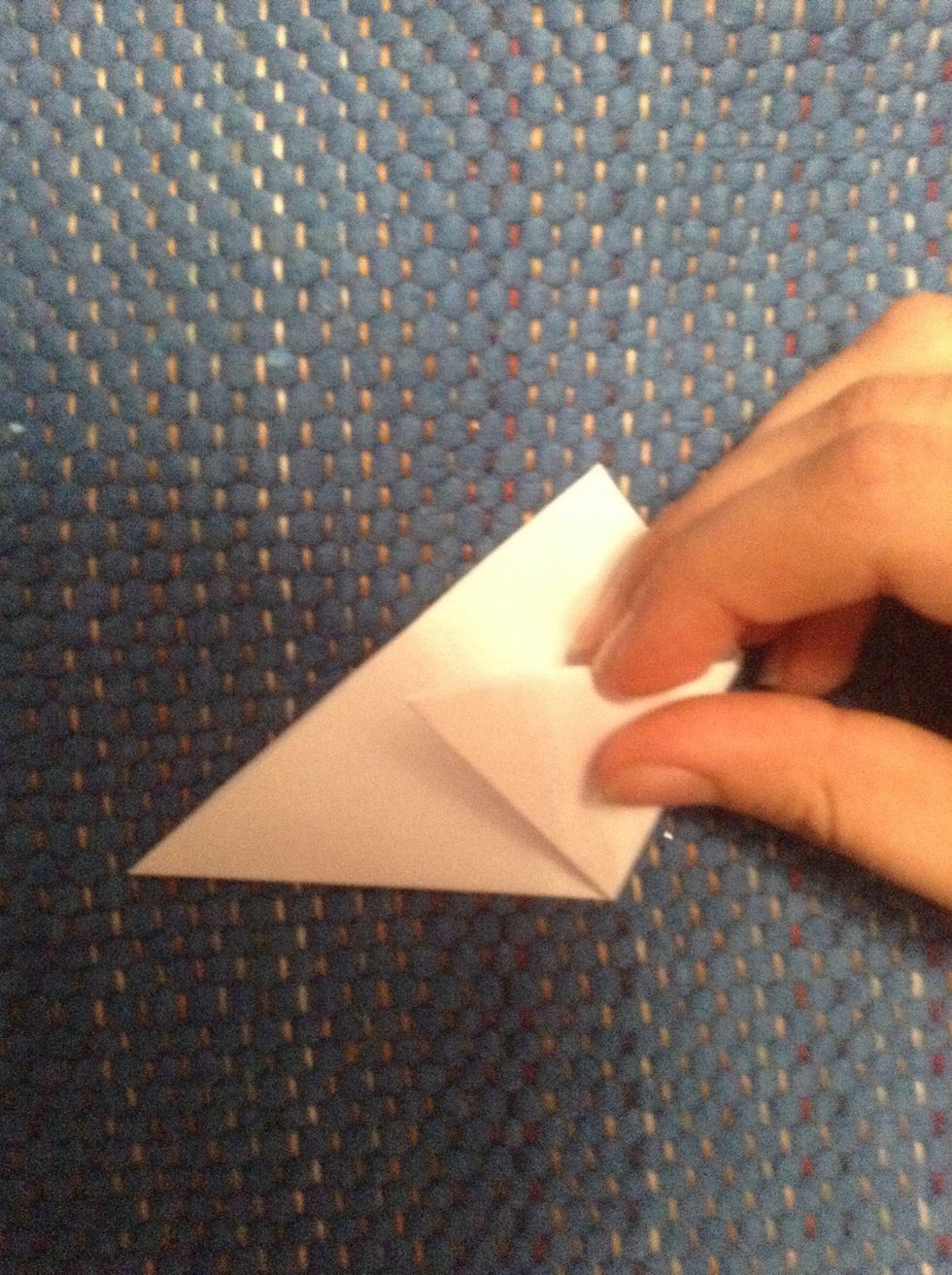 Fold the corner up.