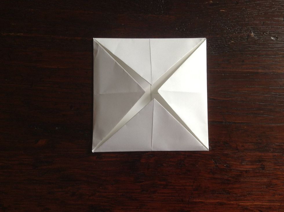 Fold the corners in again.