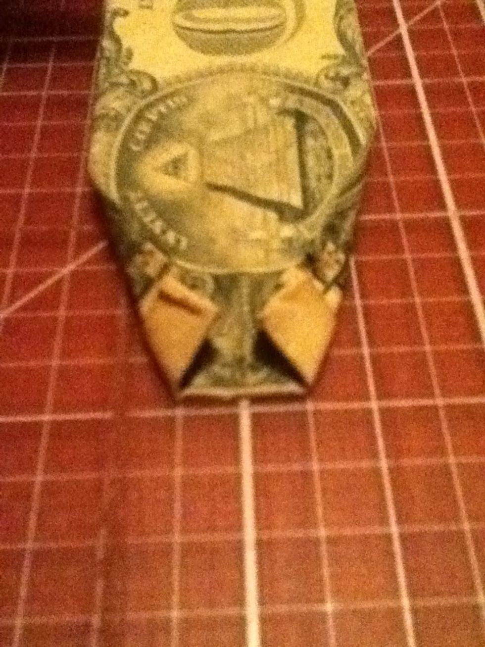 Fold the corners into the center crease (this is after you flipped it over)