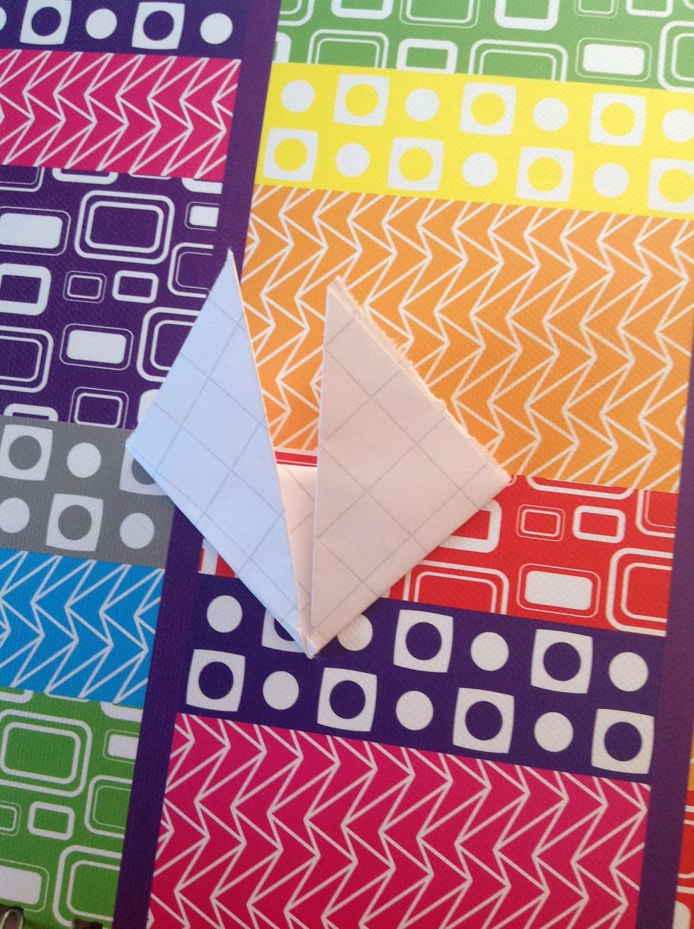 Fold the corners up again, they should go easy