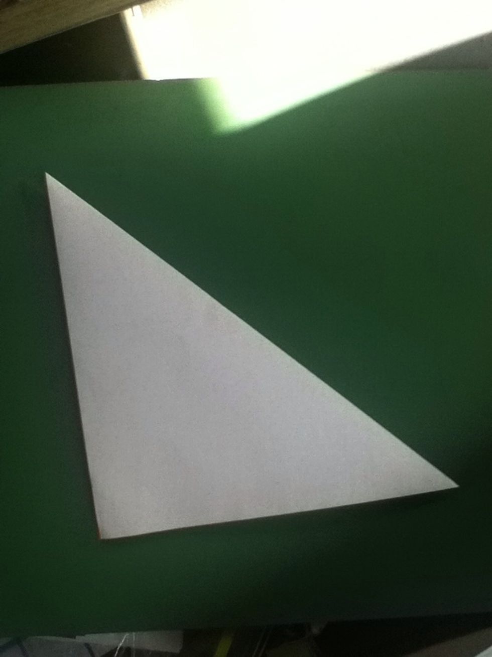 Fold the diagonal; crease
