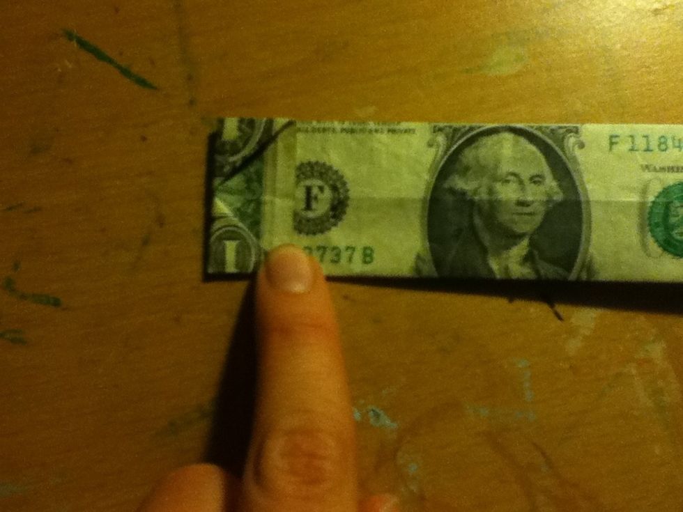 Fold the end down as shown...