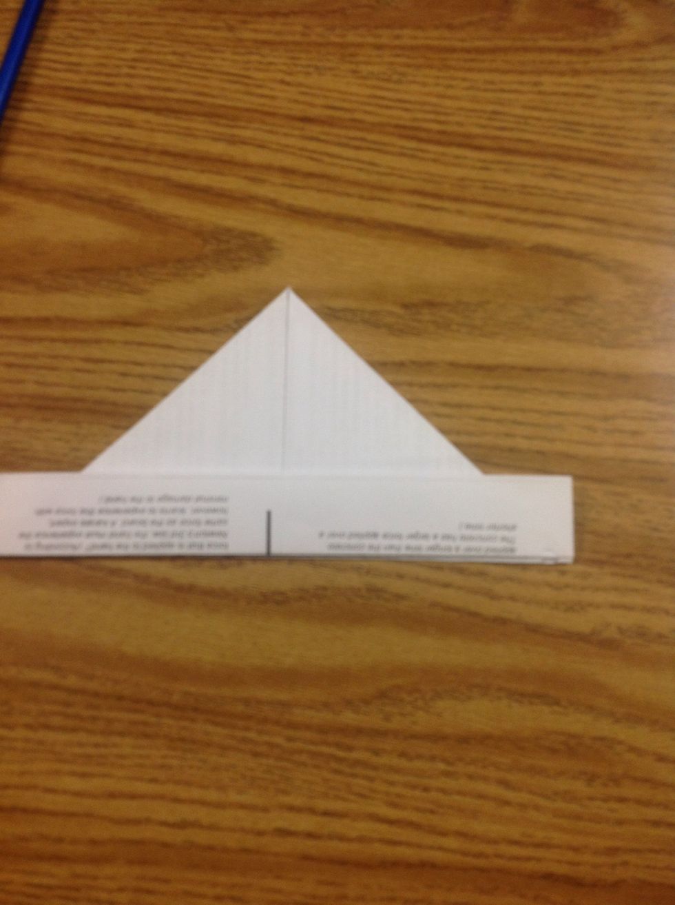 Fold the first flap forward and the second one back