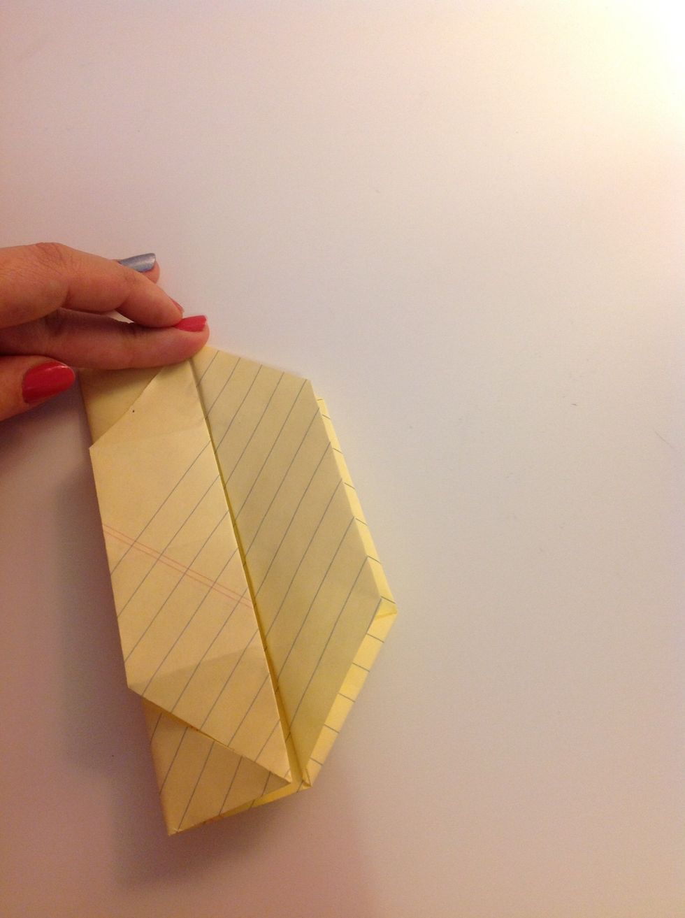 Fold the flap back down over it.