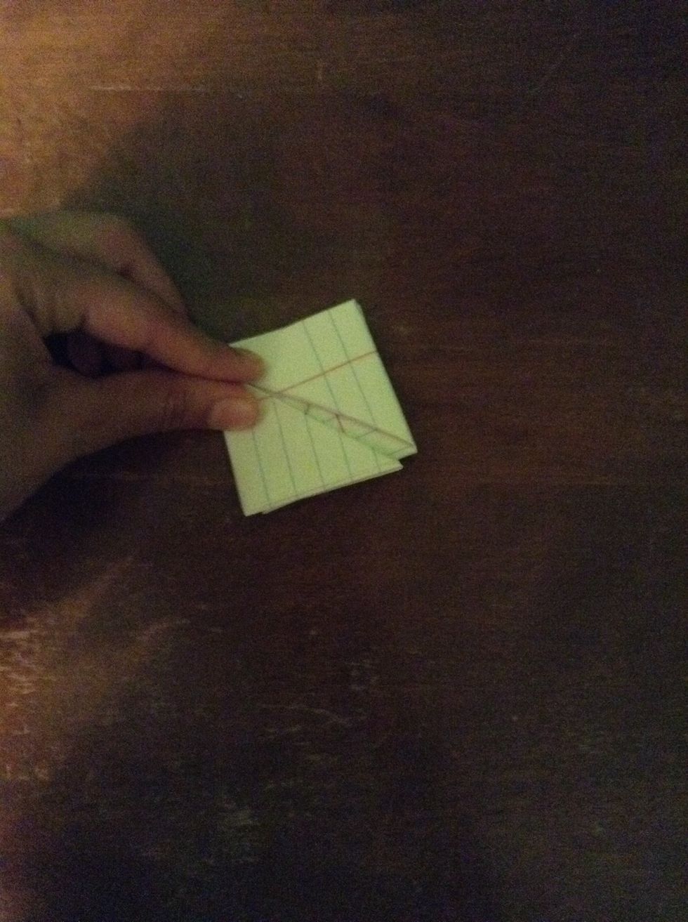 Fold the flaps in and back out