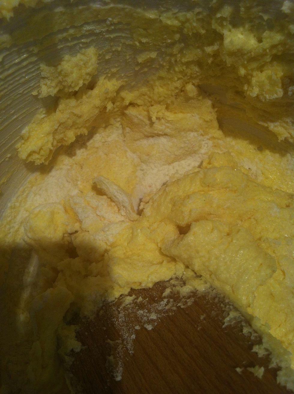 Fold the flour in the mixture instead of wisking.