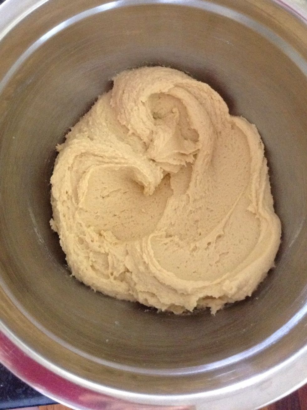 Fold the flour through the mixture