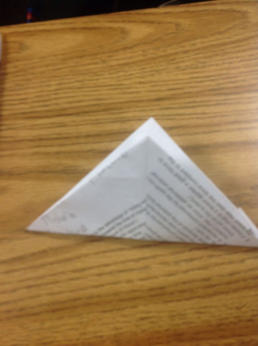 Fold the front layer up to the top then do the same for the back