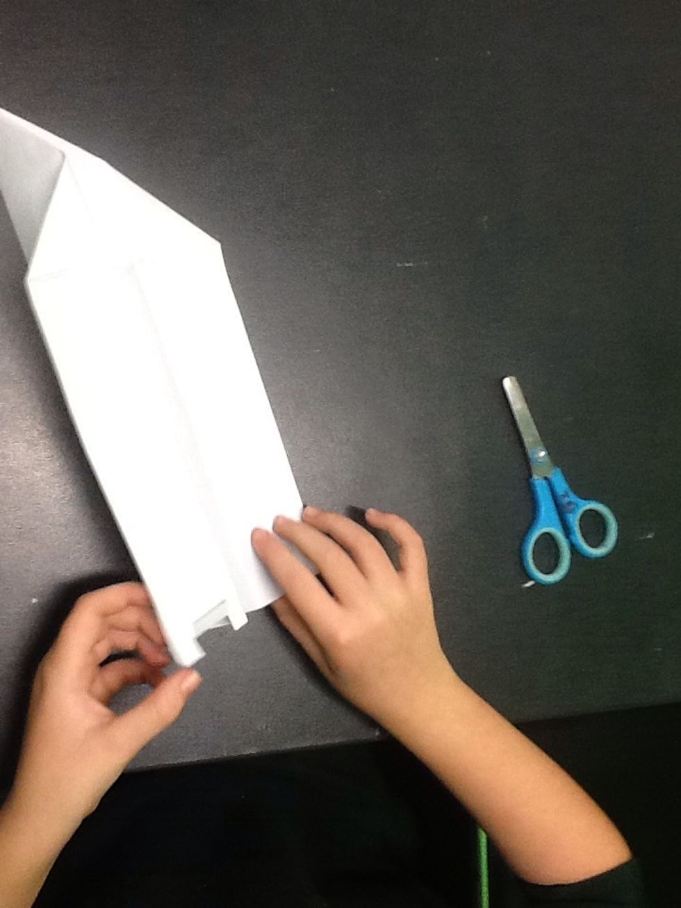 Fold the middle piece upwards