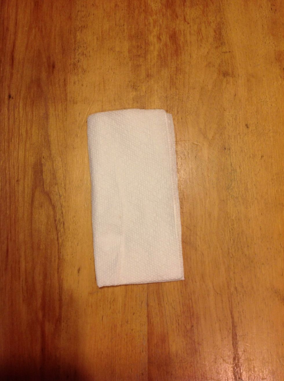 Fold the napkin.