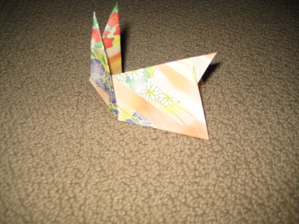 Fold the next part up and you're done!