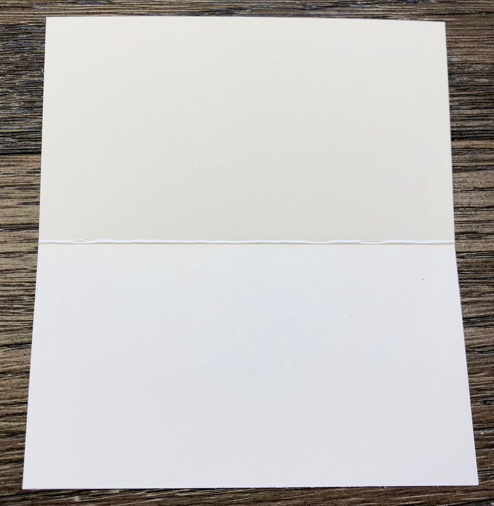 Fold the notecards along the scoreline to create the base of your invitation, My invitations measure 2-1/2x4-1/2 when folded.