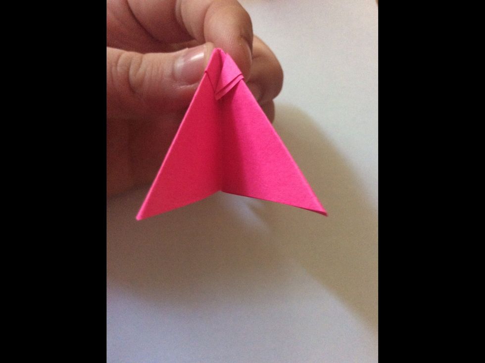 Fold the other corner over