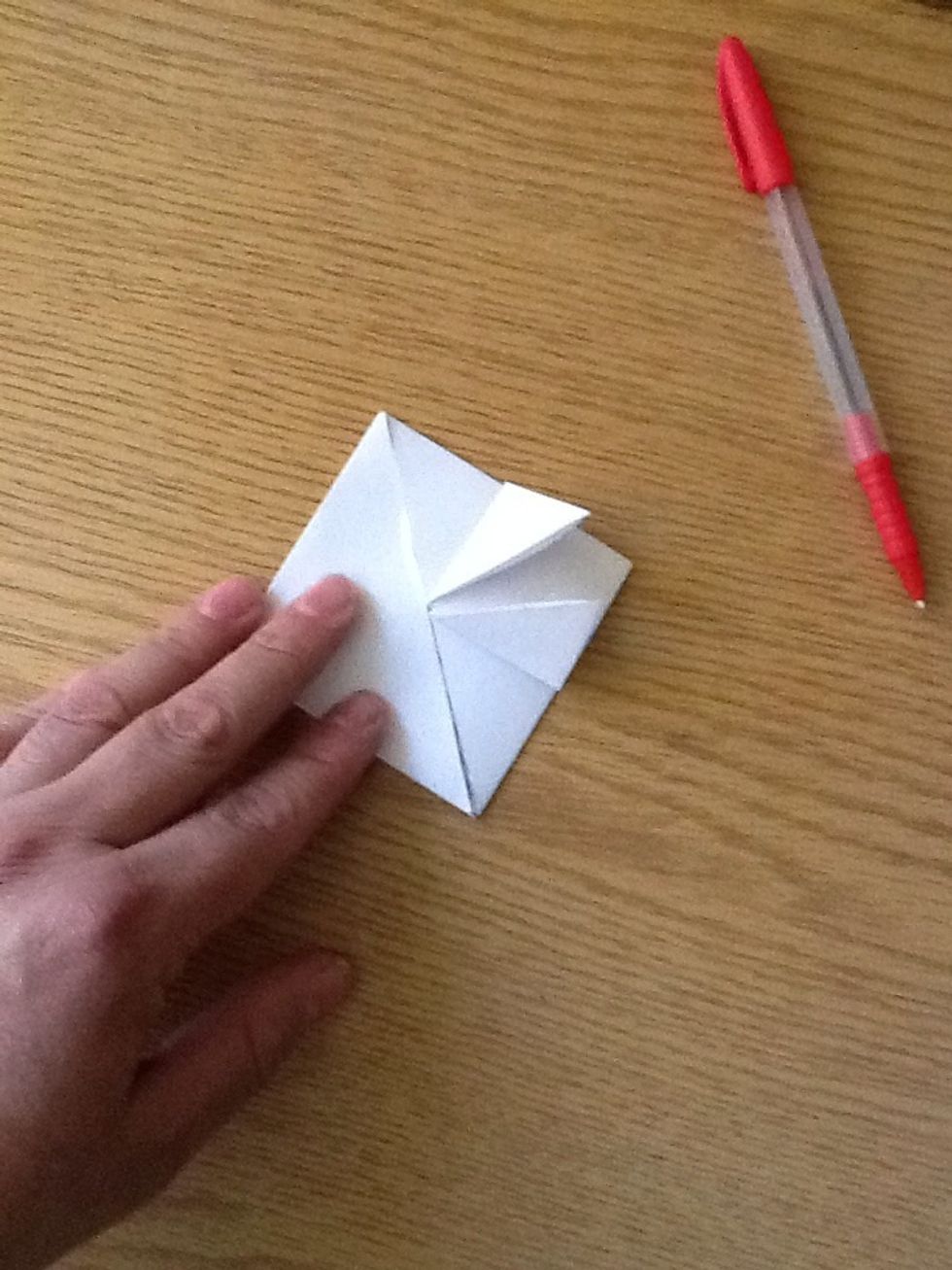 Fold the other corner the same..