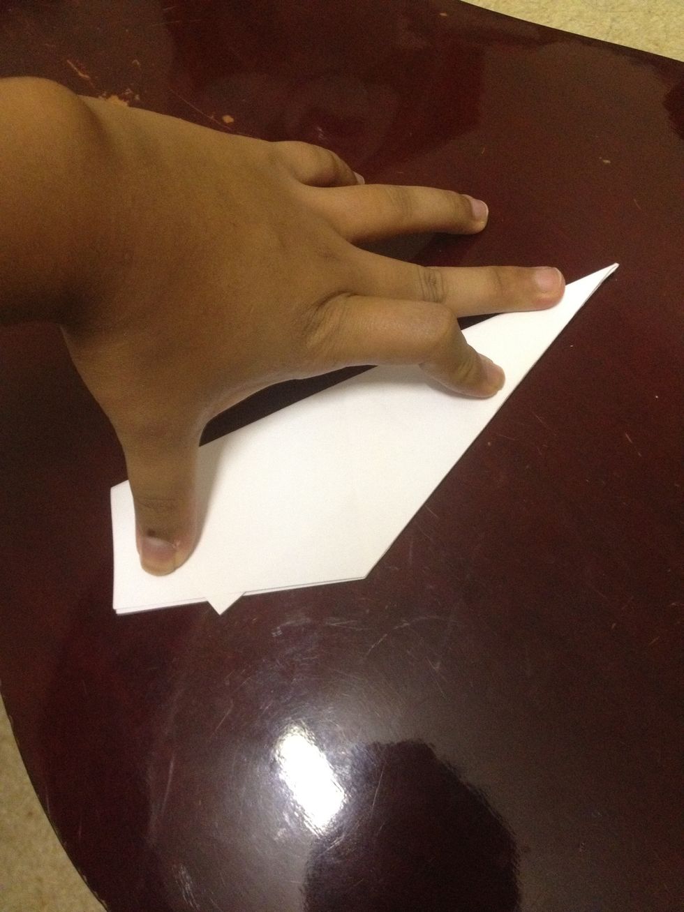 Fold the other side evenly.