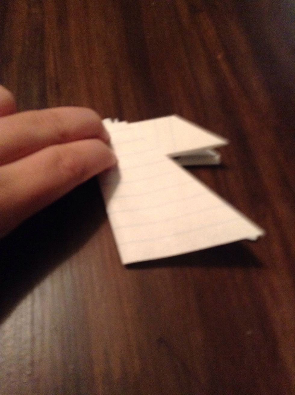 Fold the other wing.