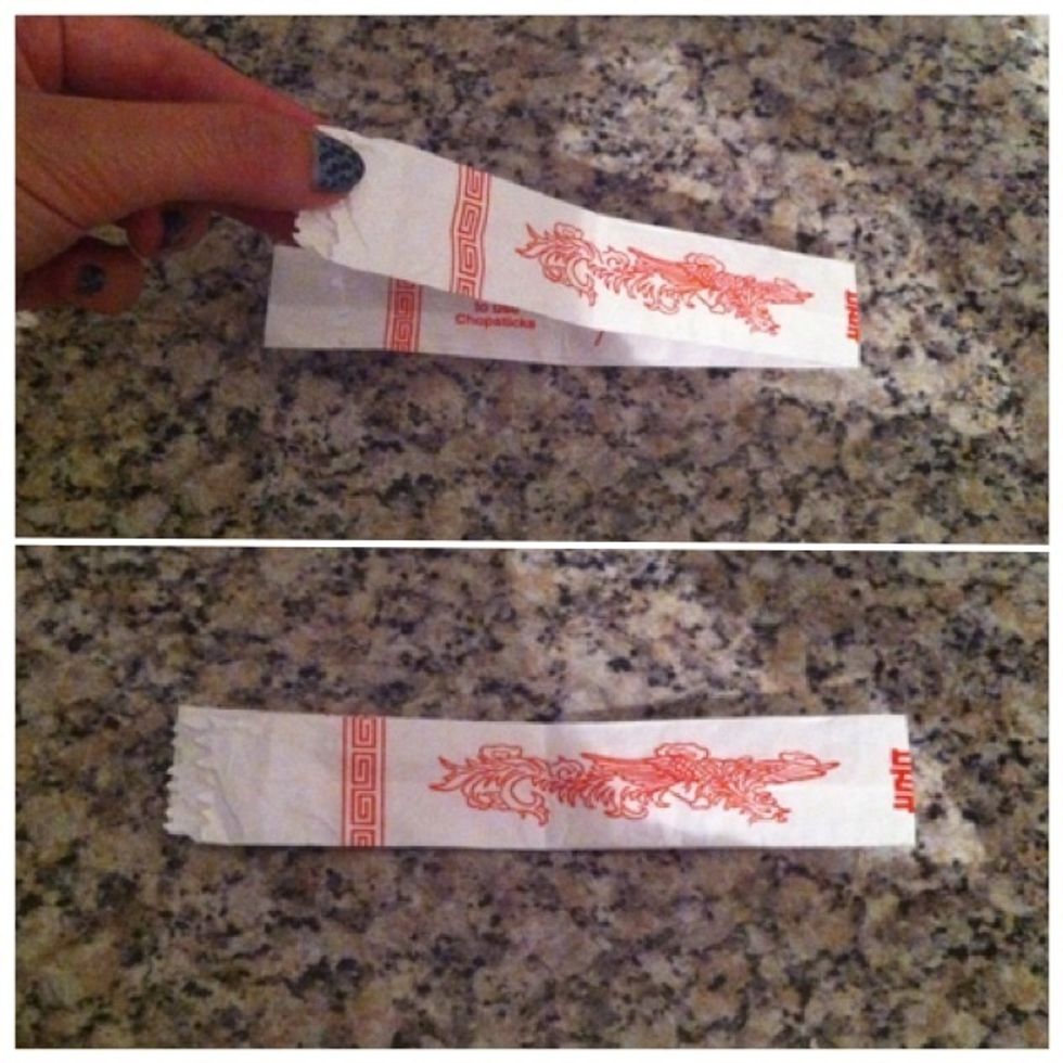 Fold the paper double in the lenght as shown in picture below.