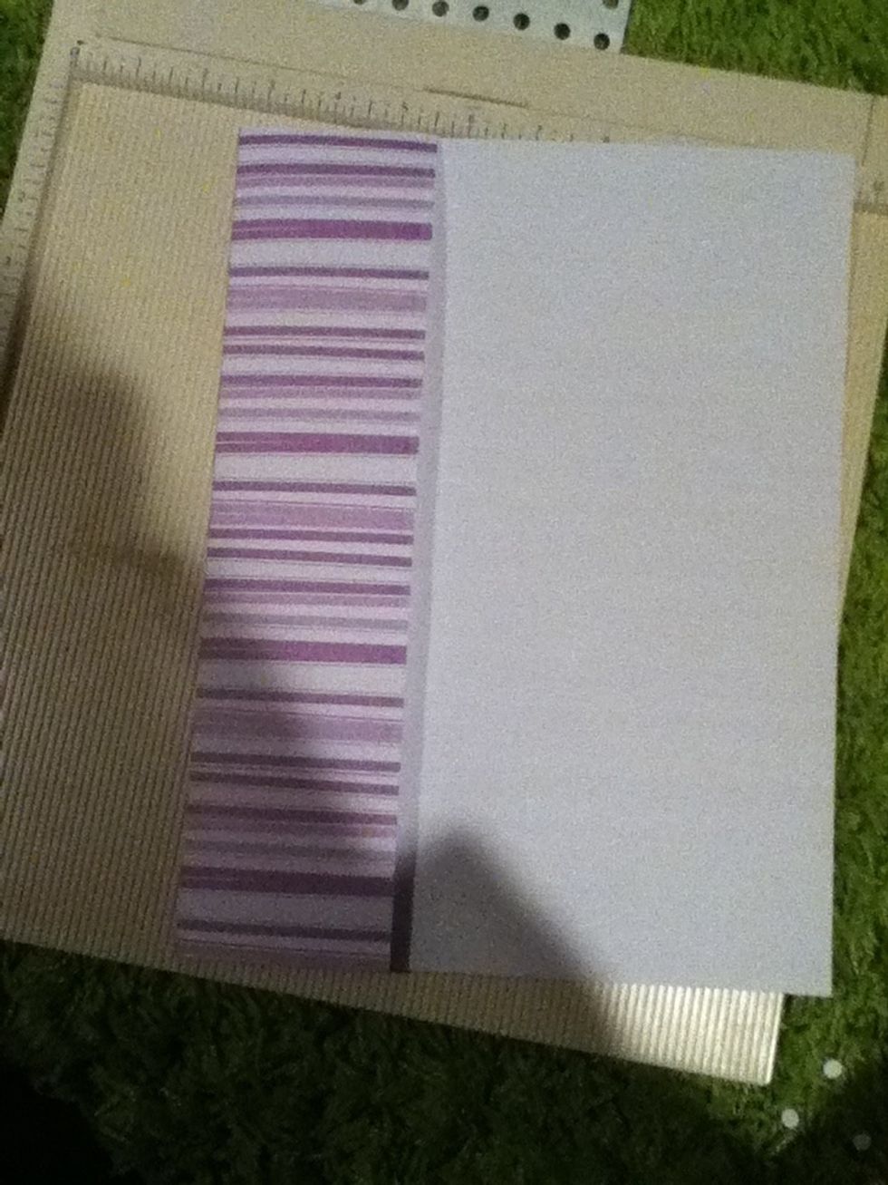 Fold the paper on your scored line.