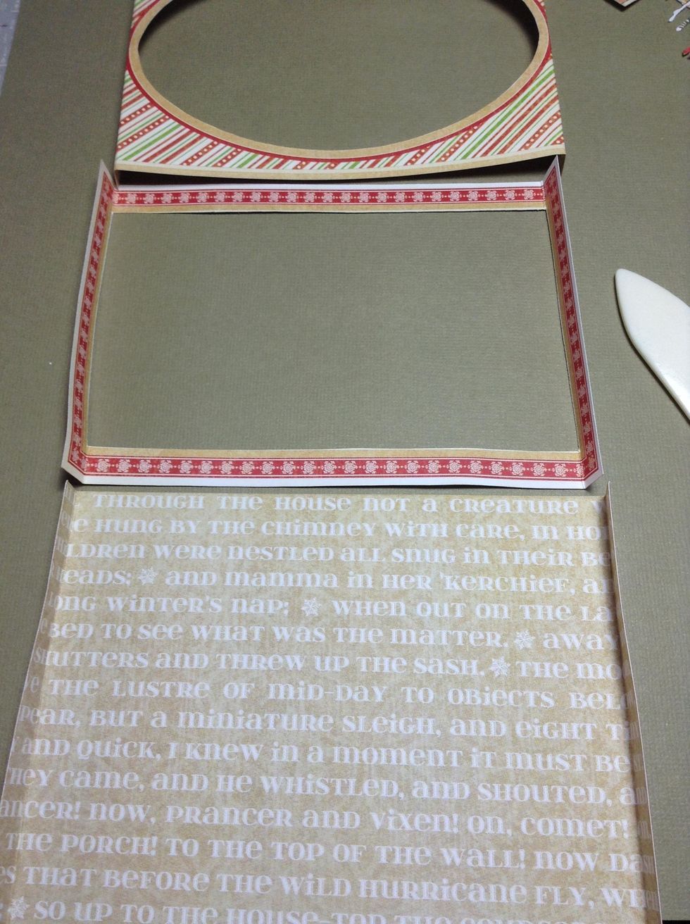 Fold the right and the left side of the three pieces like these.