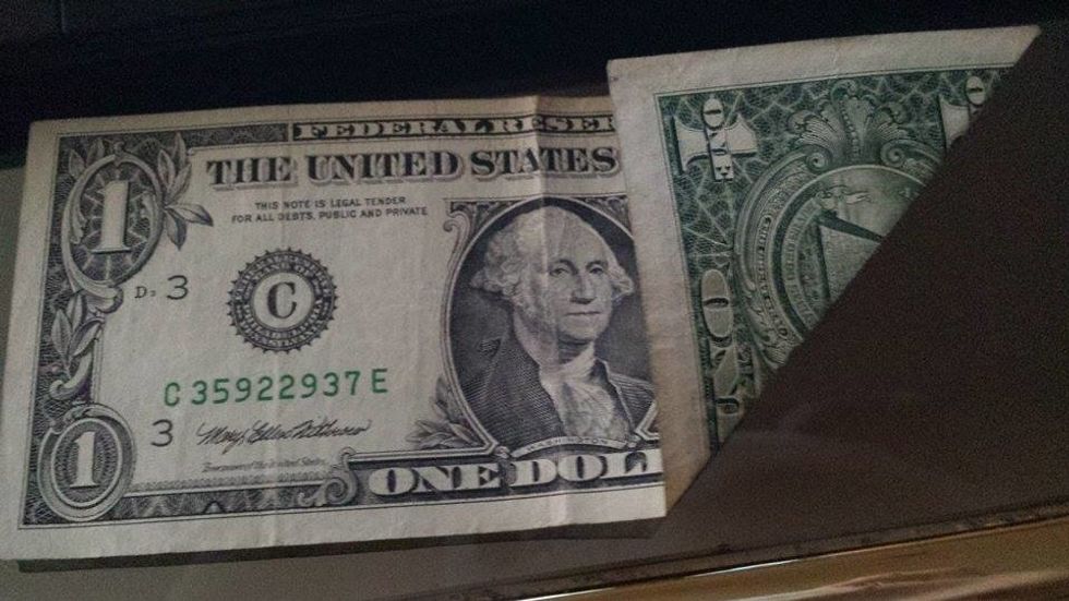 Fold the right bottom corner.