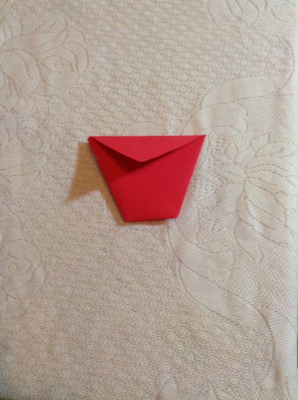 Fold the second layer of flap B down.