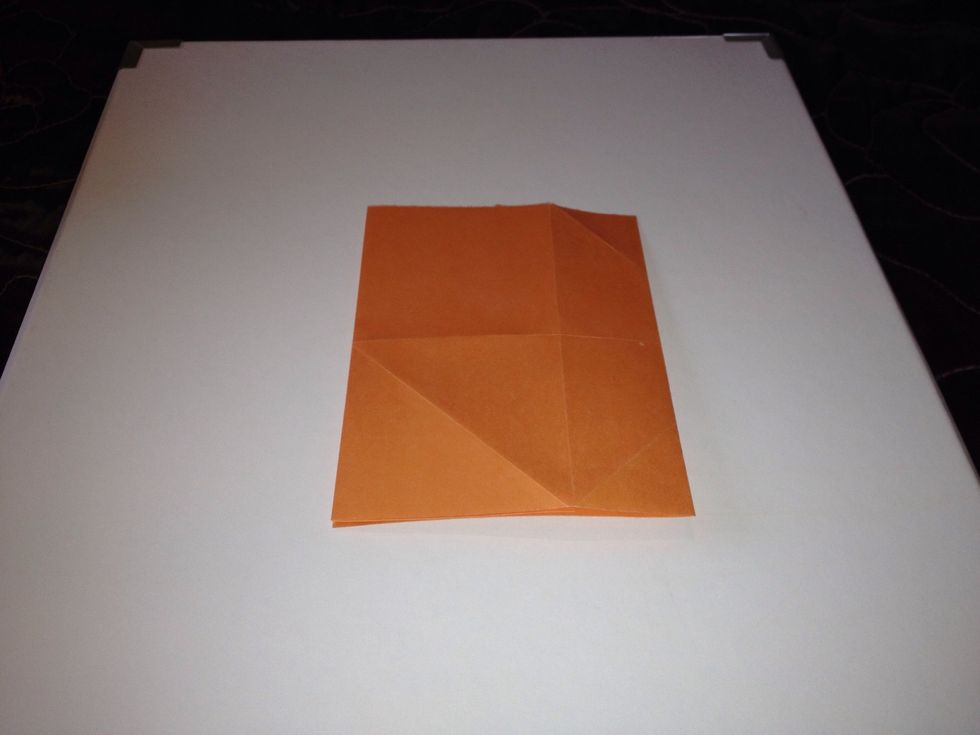 Fold the sheet in half