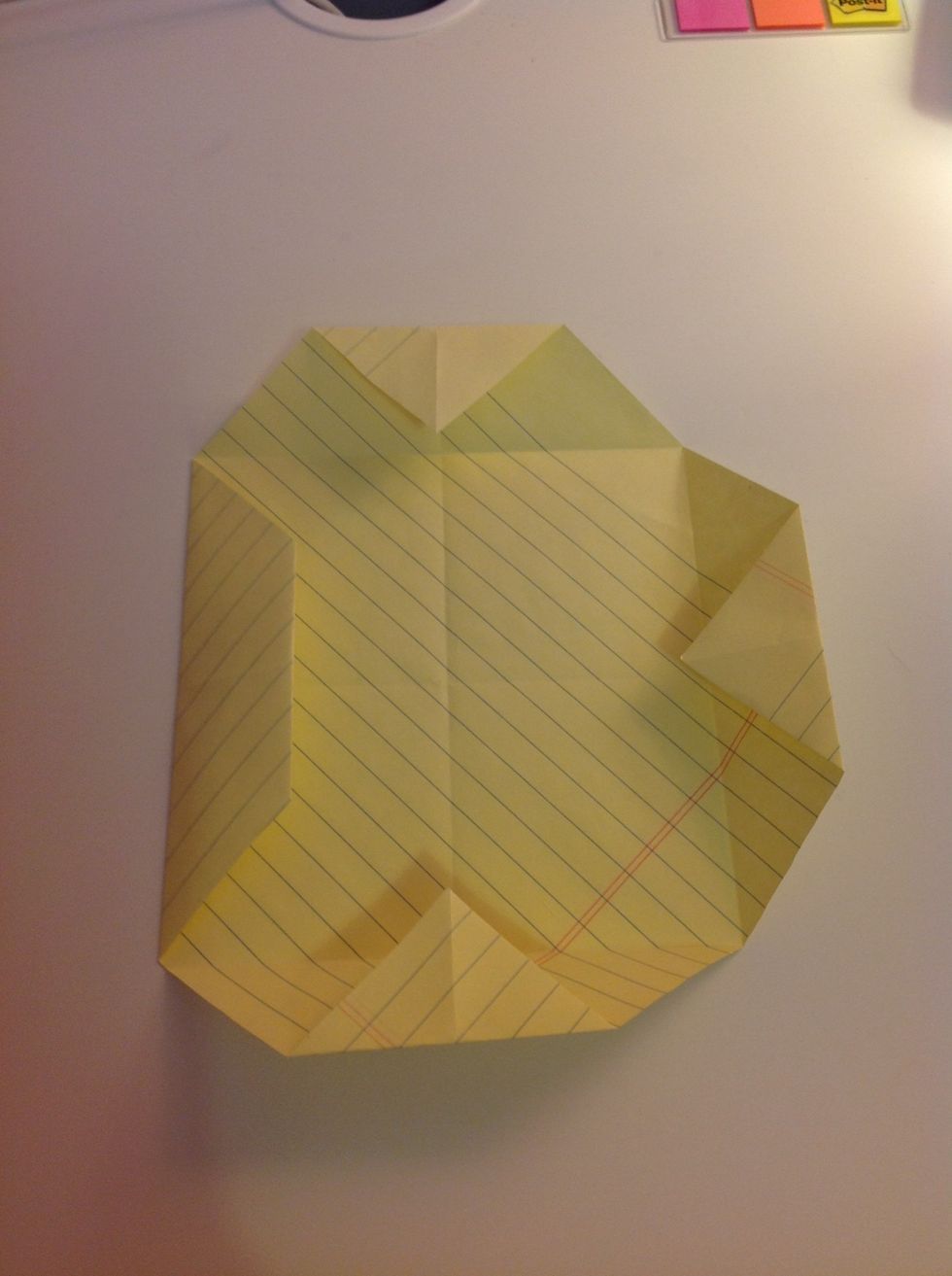 Fold the side in. (Video follows)