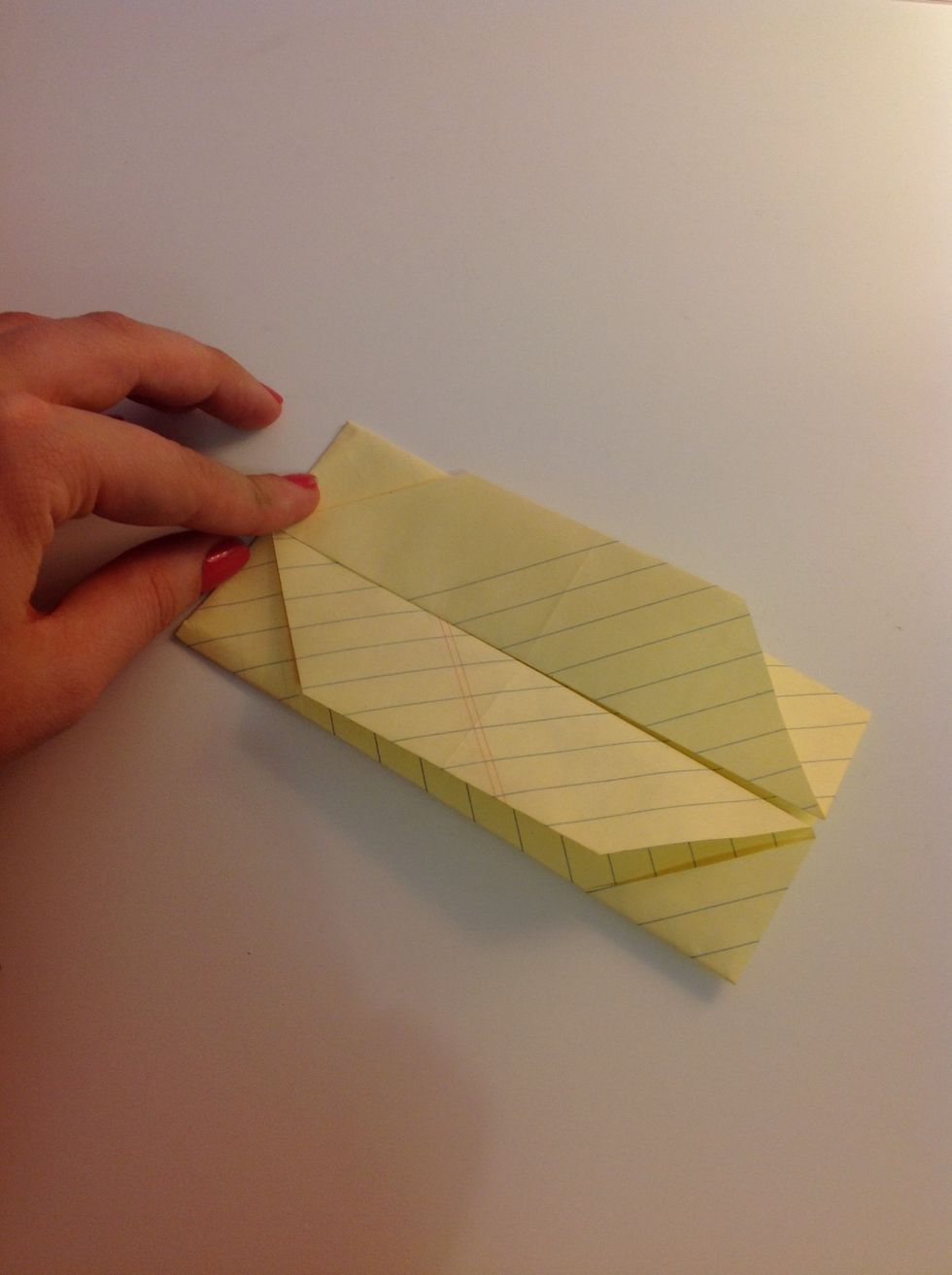 Fold the sides backwards.