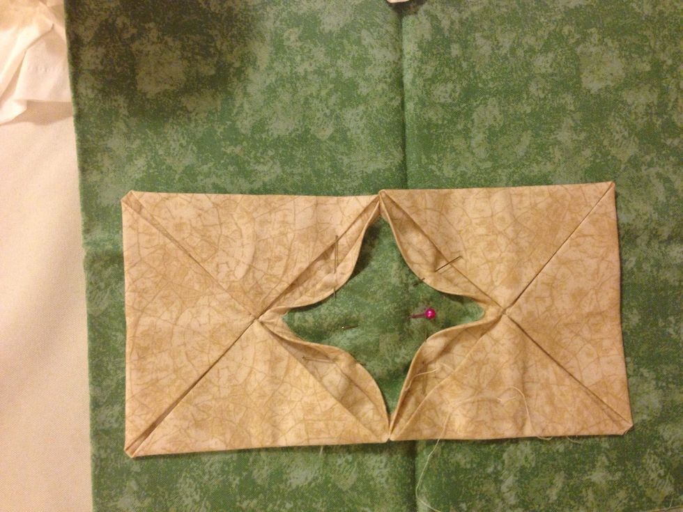 Fold the sides down and hand sew them.