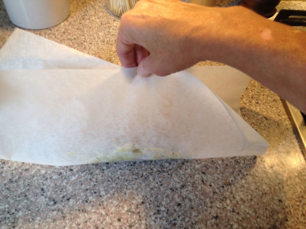 Fold the sides up