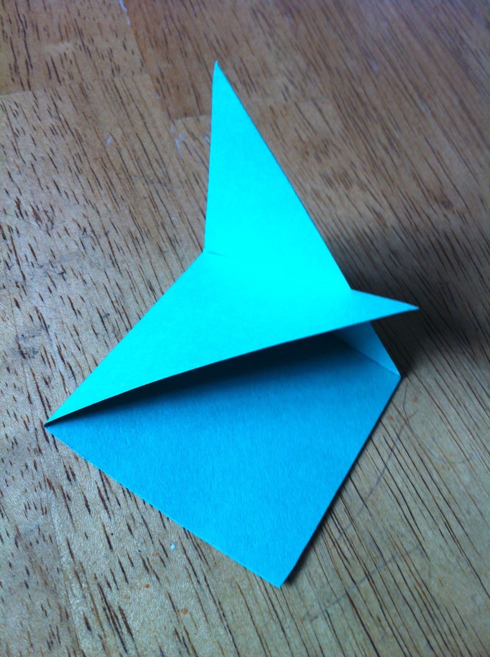 Fold the slips, one on top of the other.