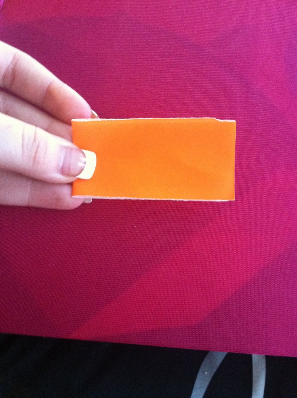 Fold the small pieces in half