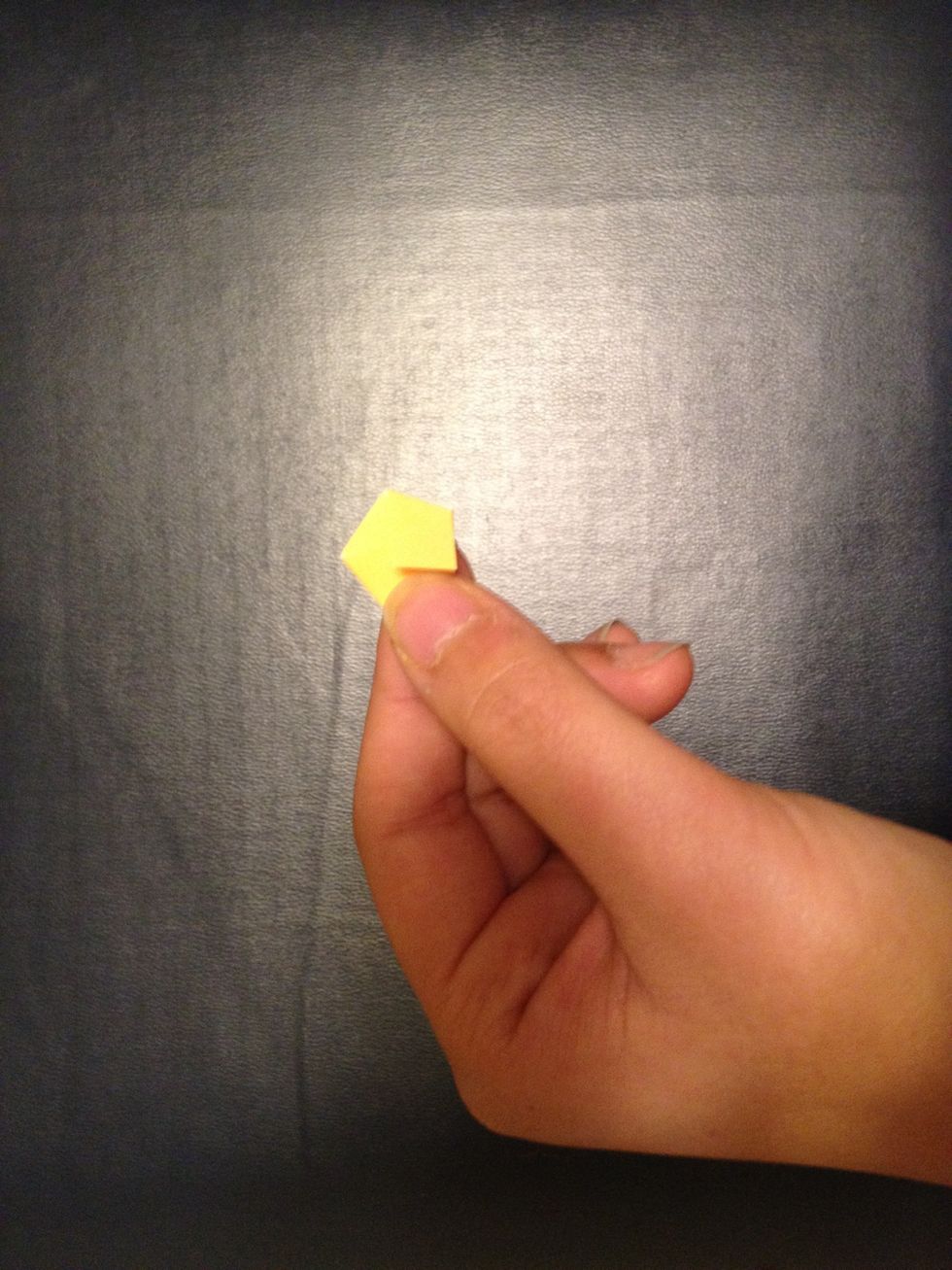 Fold the small section over.