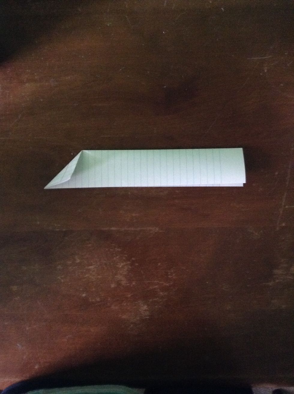 Fold the top corner down