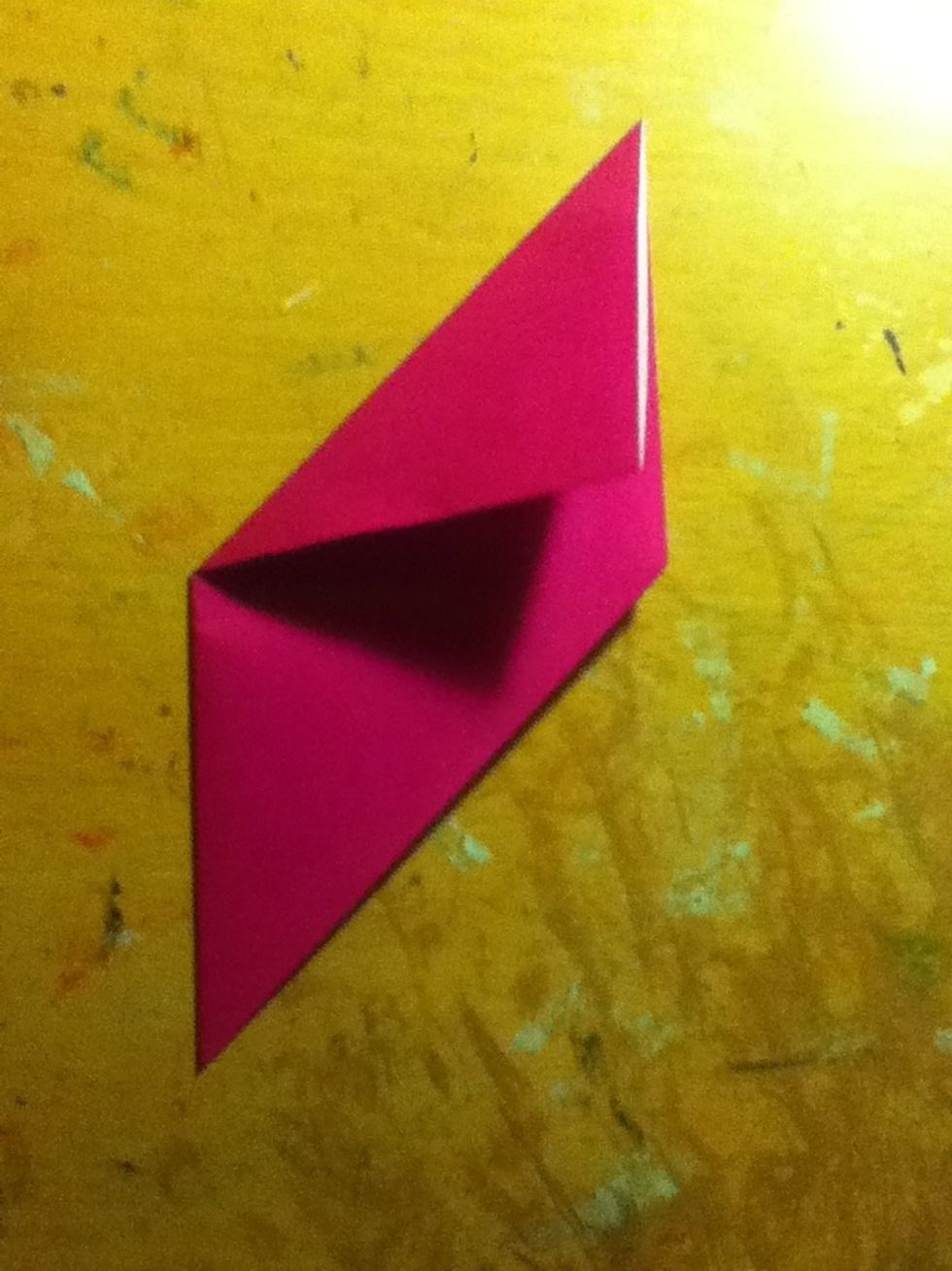 Fold the top down as shown