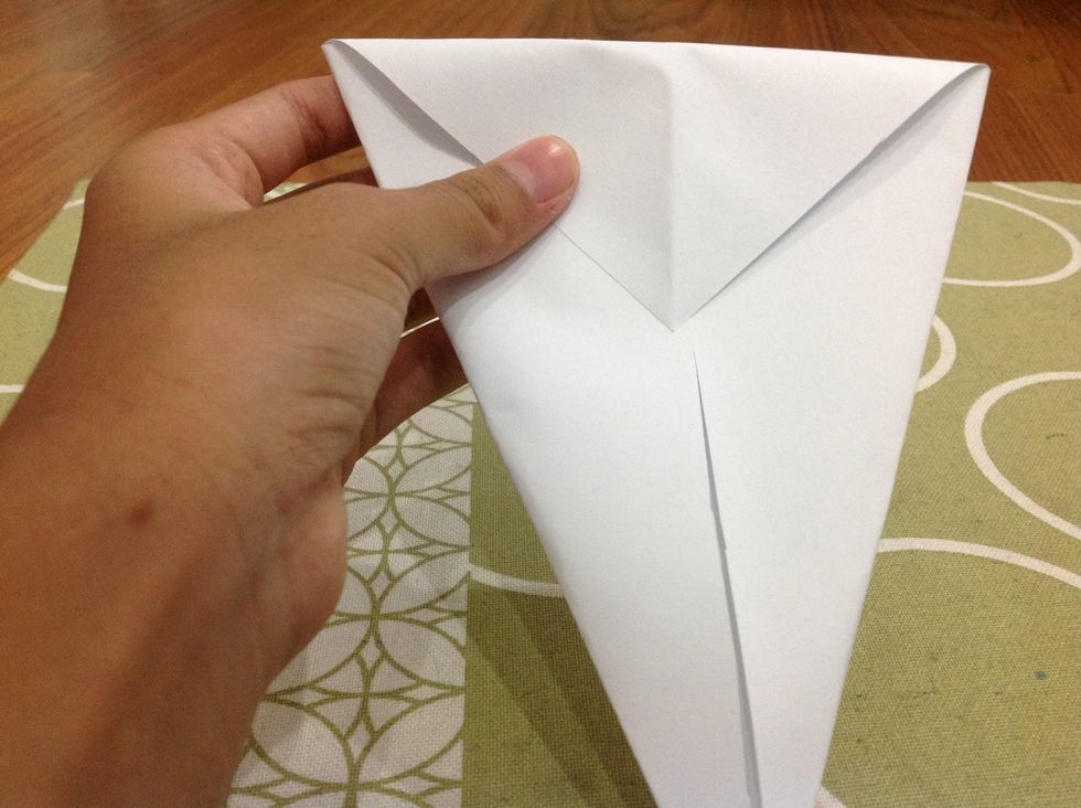Fold the top part down