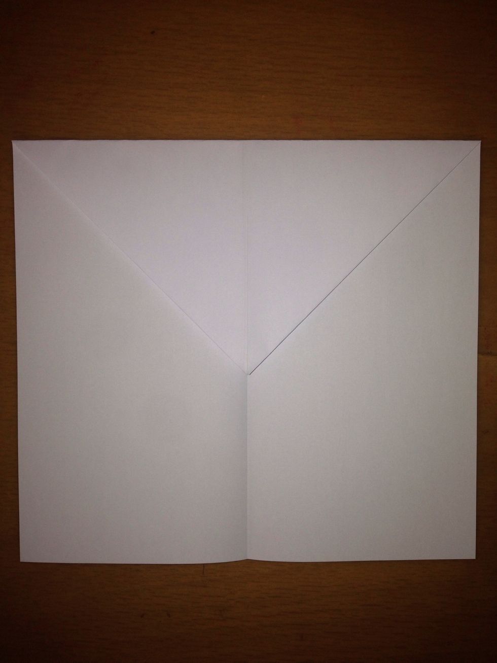 Fold the top part downwards