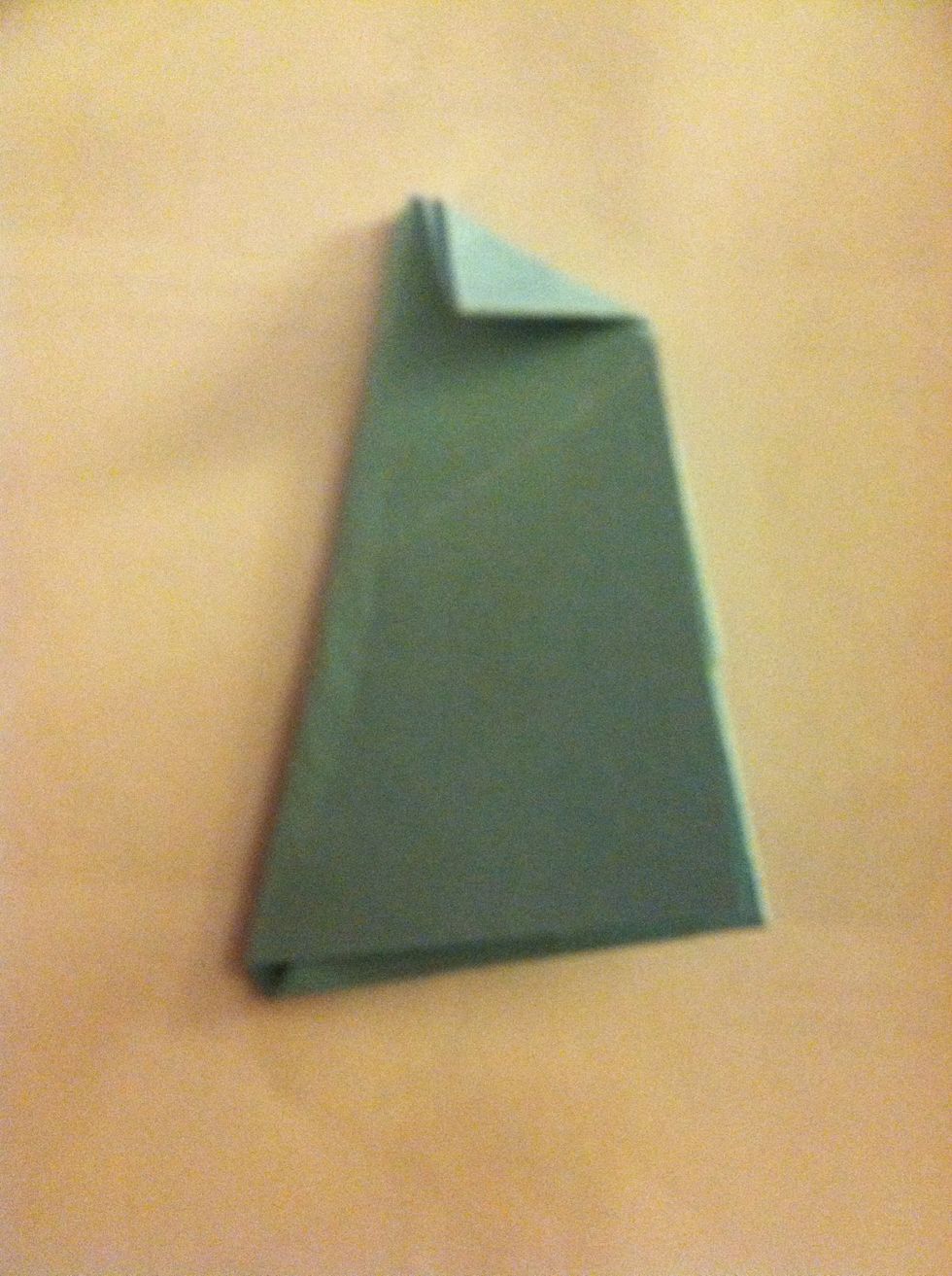 Fold the top point down.