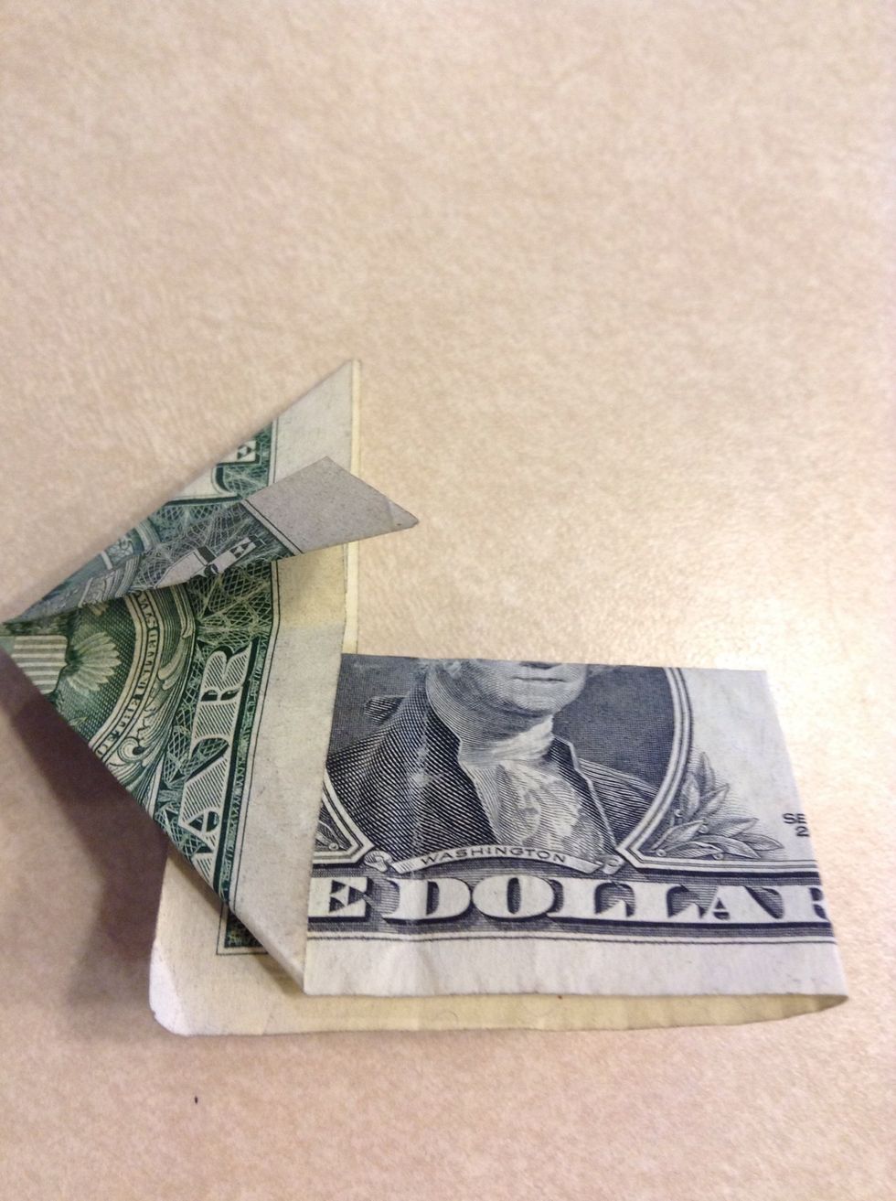 Fold the triangle down to look like this.