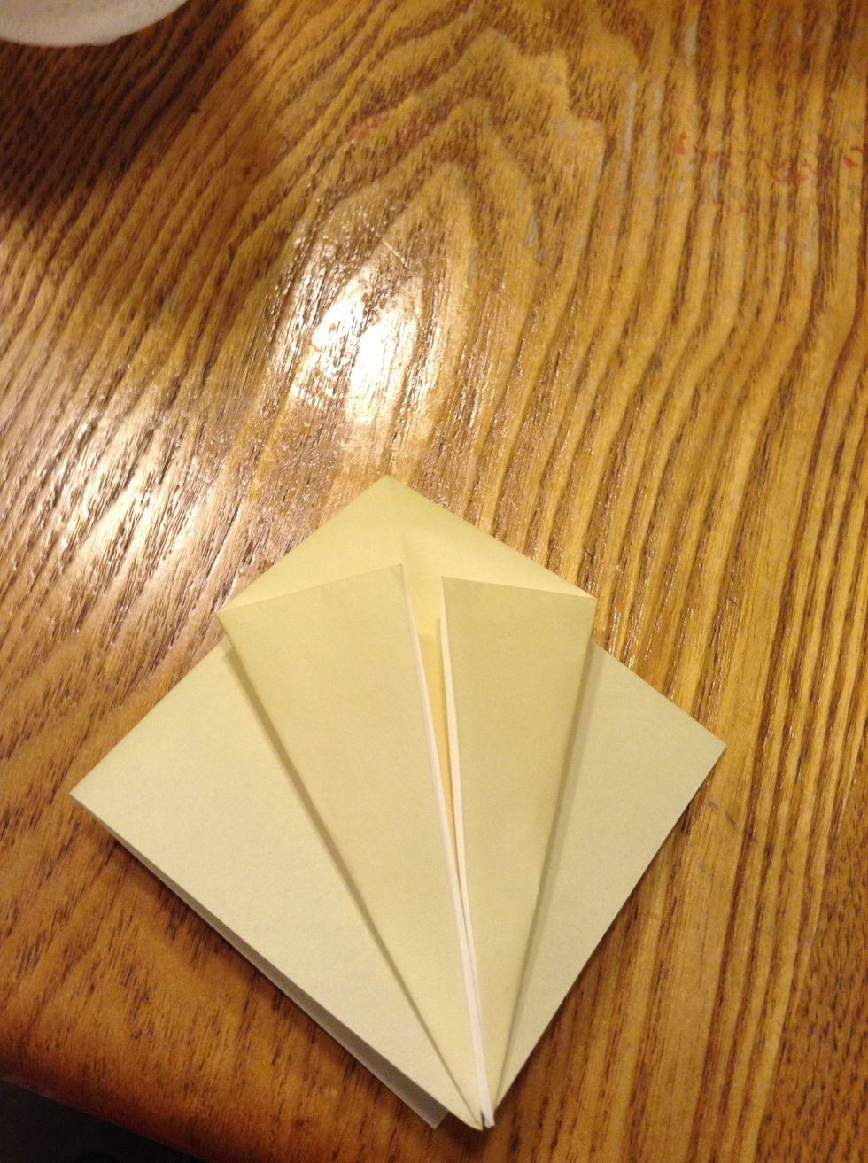 Fold the two corners to the middle