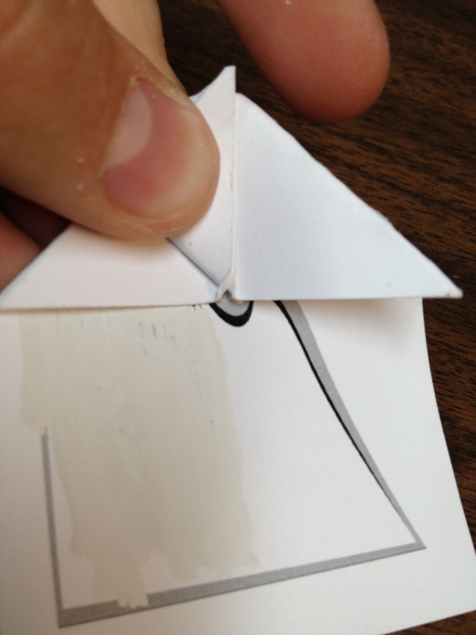 Fold them both to end up looking like \u27a1