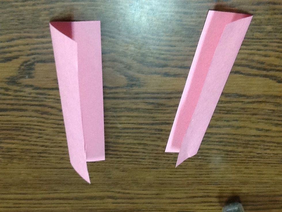 Fold them long ways