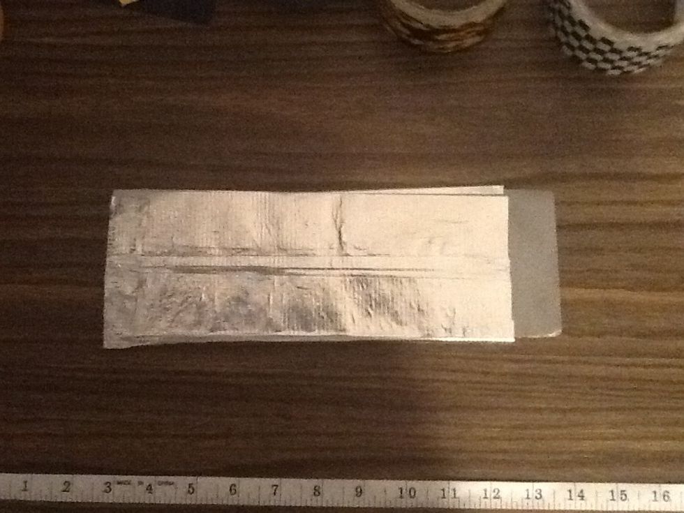 Fold these strips over to the other sides like so.