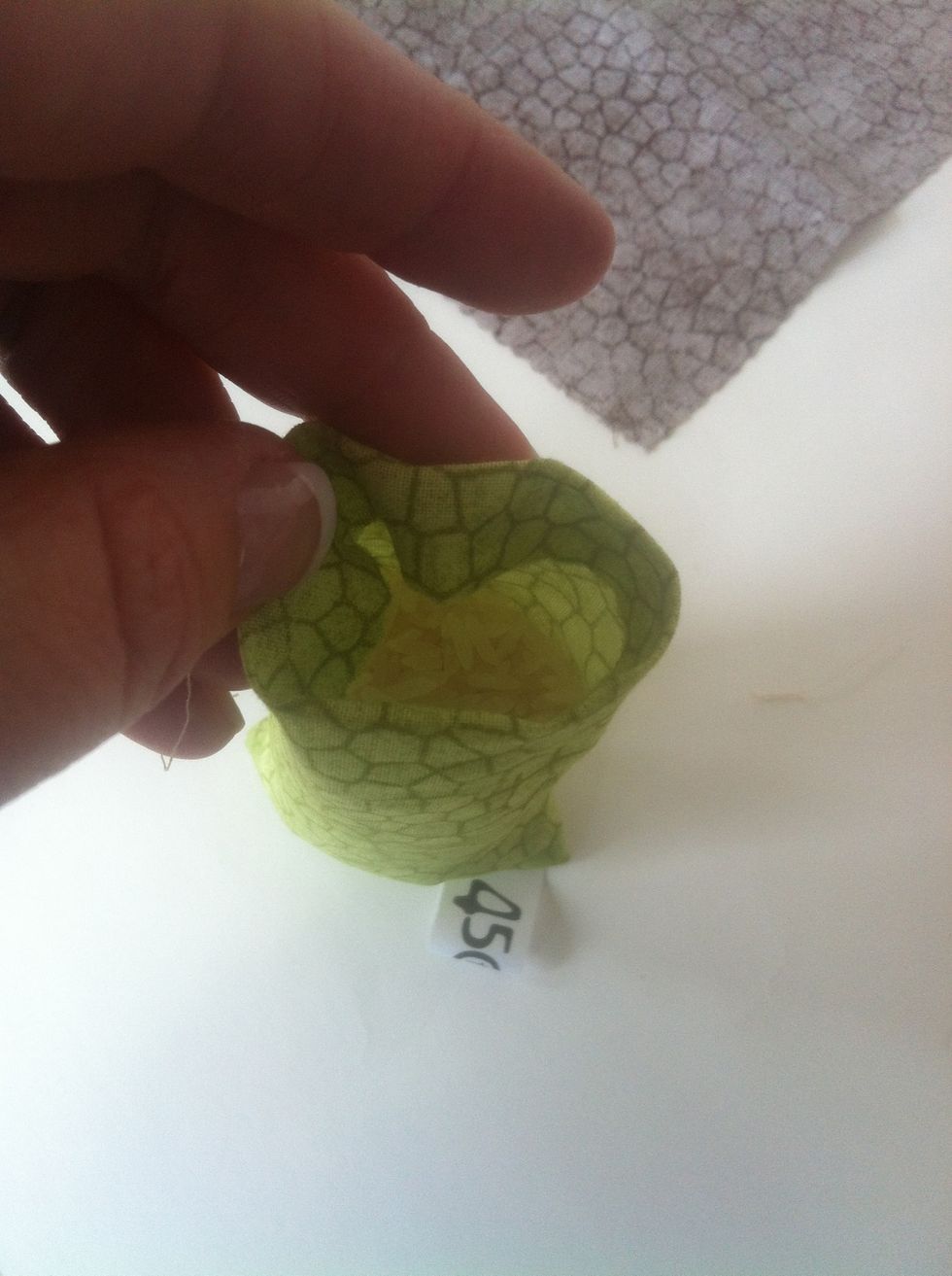 Fold top inside ( like a pillow case)