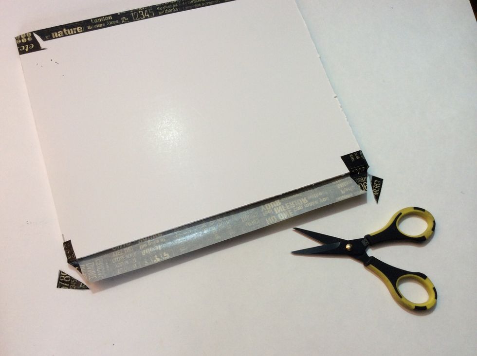 Fold, trim and burnish the edges nice and flat and smooth.