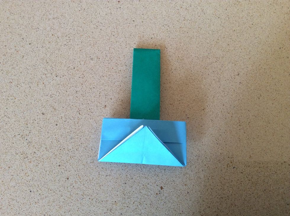 Fold up the bottom like so to help collapse the basket.