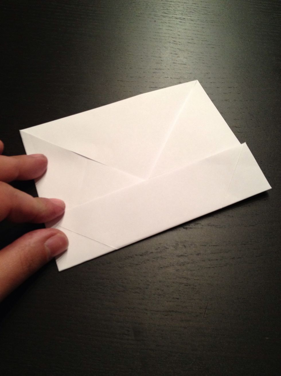 Fold up to the middle