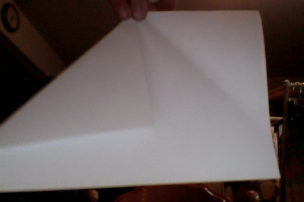 Fold your corner in the middle to form a triangle