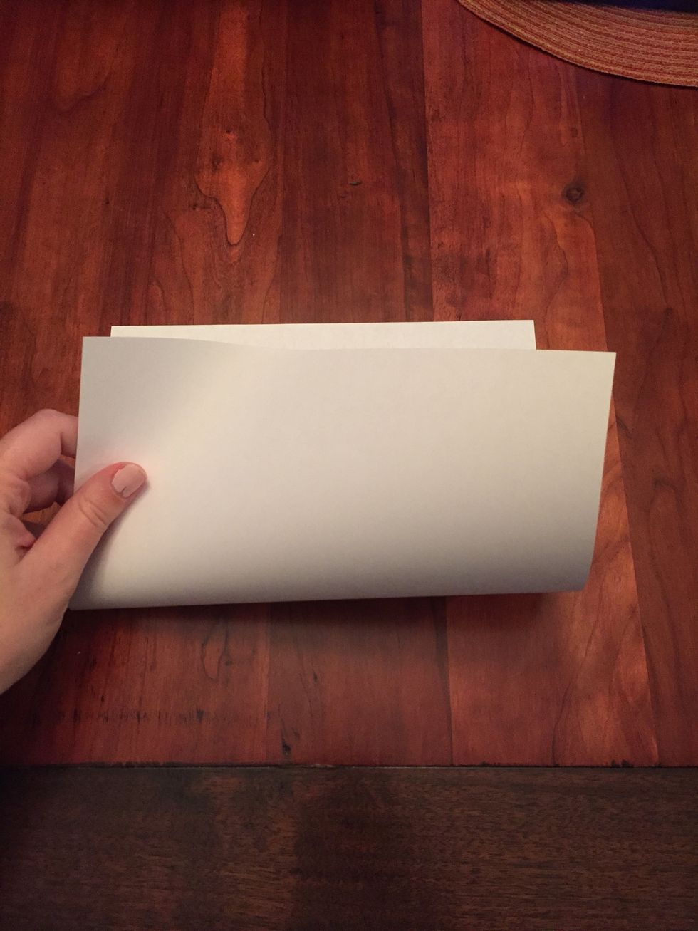 Fold your paper hamburger style.