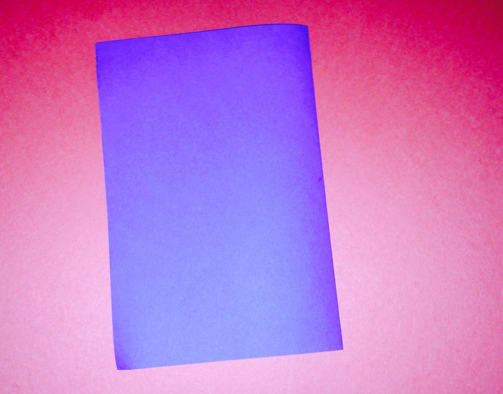 Fold your paper in half "hamburger style".